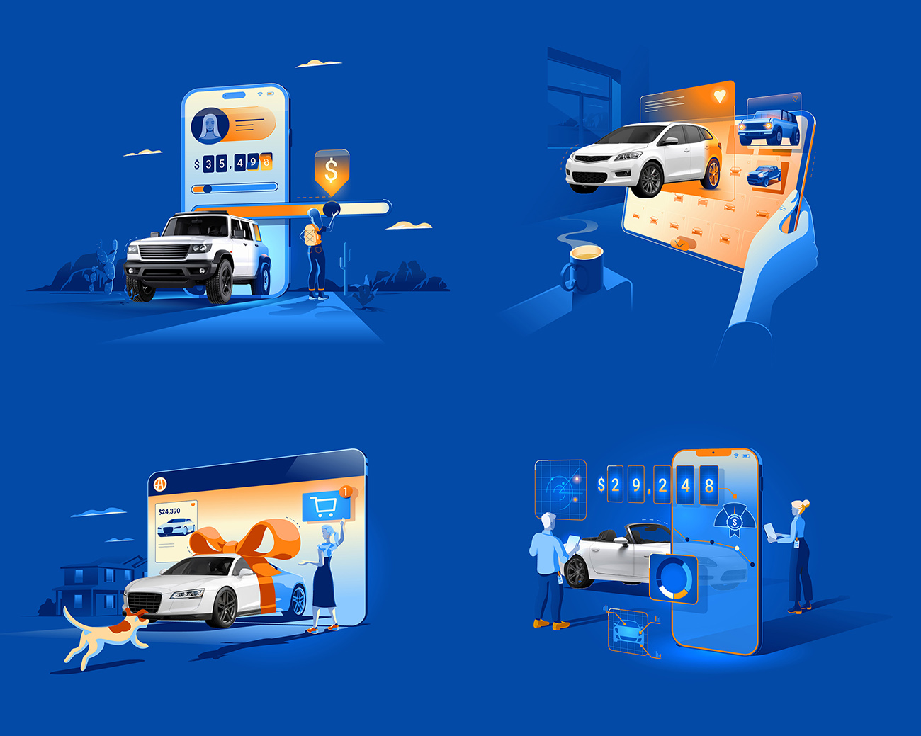 autotrader brand illustrations