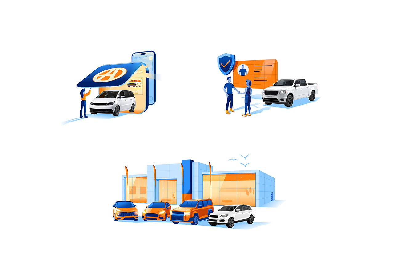 autotrader brand illustrations